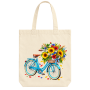Sacosa imprimata cu bicicleta