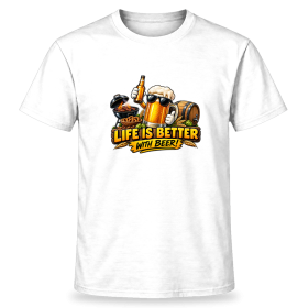 Tricou Bere - Life is better with beer