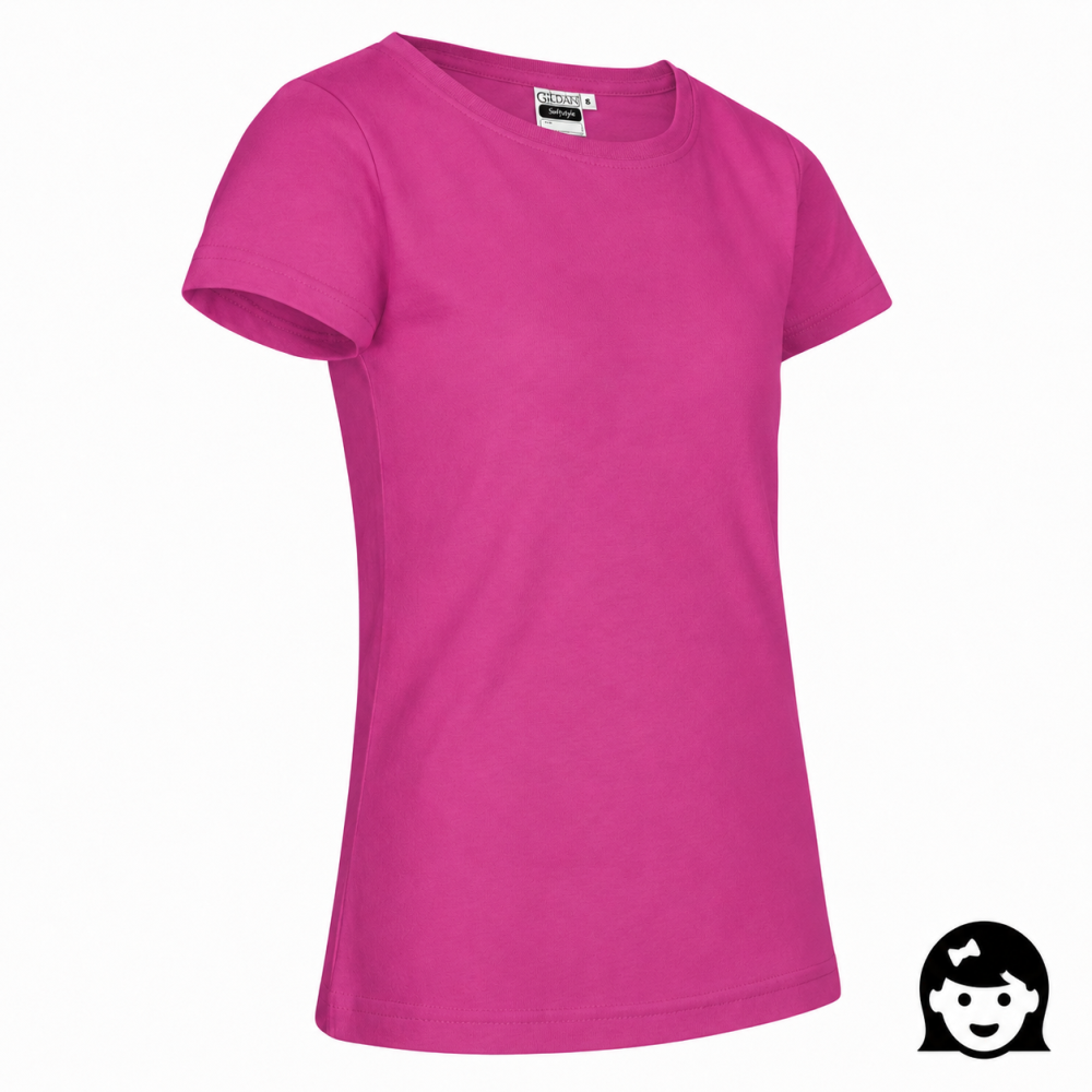 Set 10 tricouri Ingrid fetite (roz magenta)